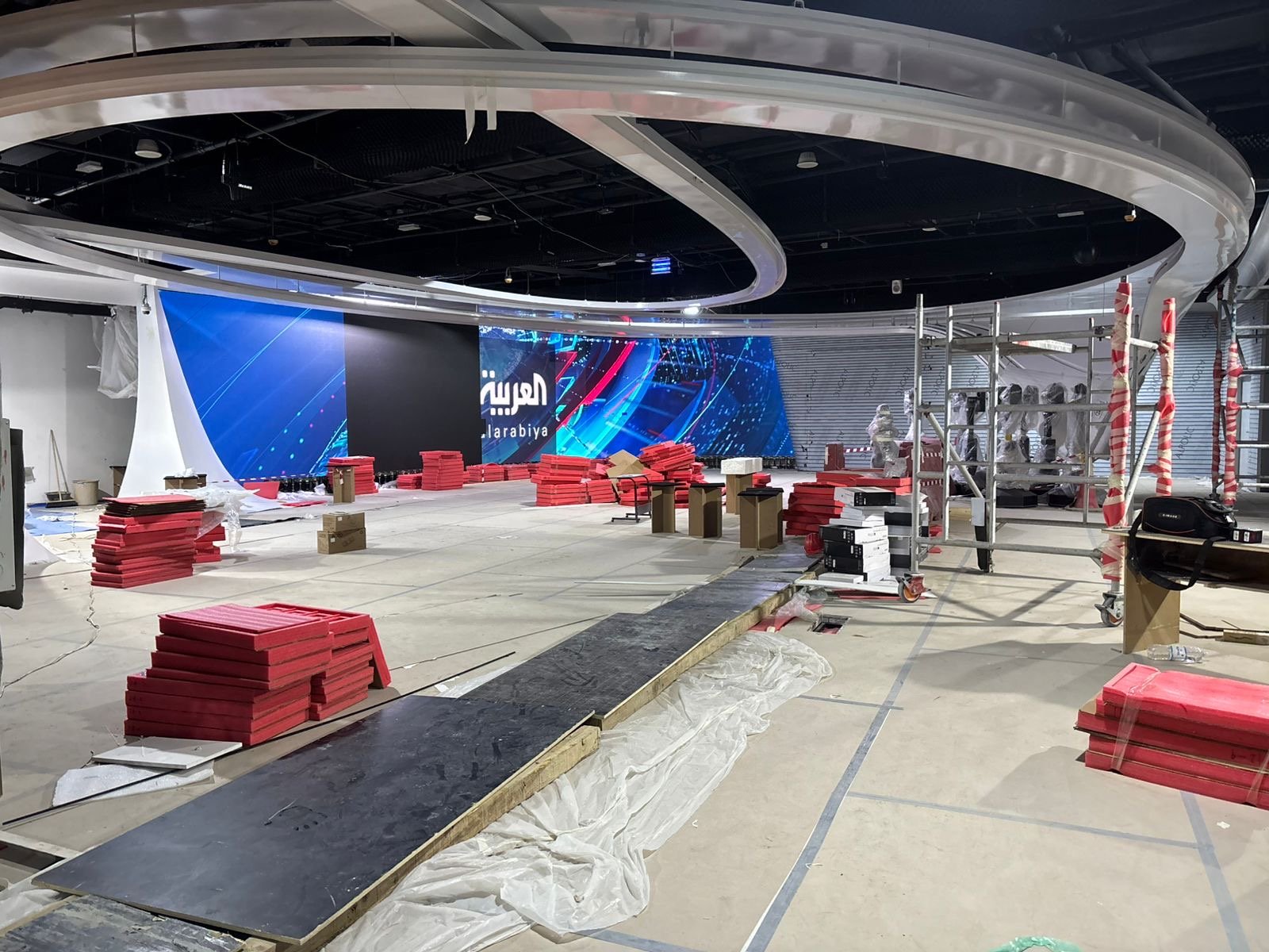 تجهيز مشروع قناة العربية بالرياض بأنظمة AV وشبكات وكاميرات وسنترال IP من ابتكار
